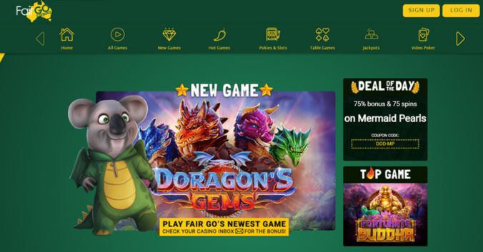 Step 1: Open the official Fair Go casino site.