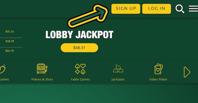 Step 2: Click on the yellow Sign Up icon on the top-right part of the homepage.